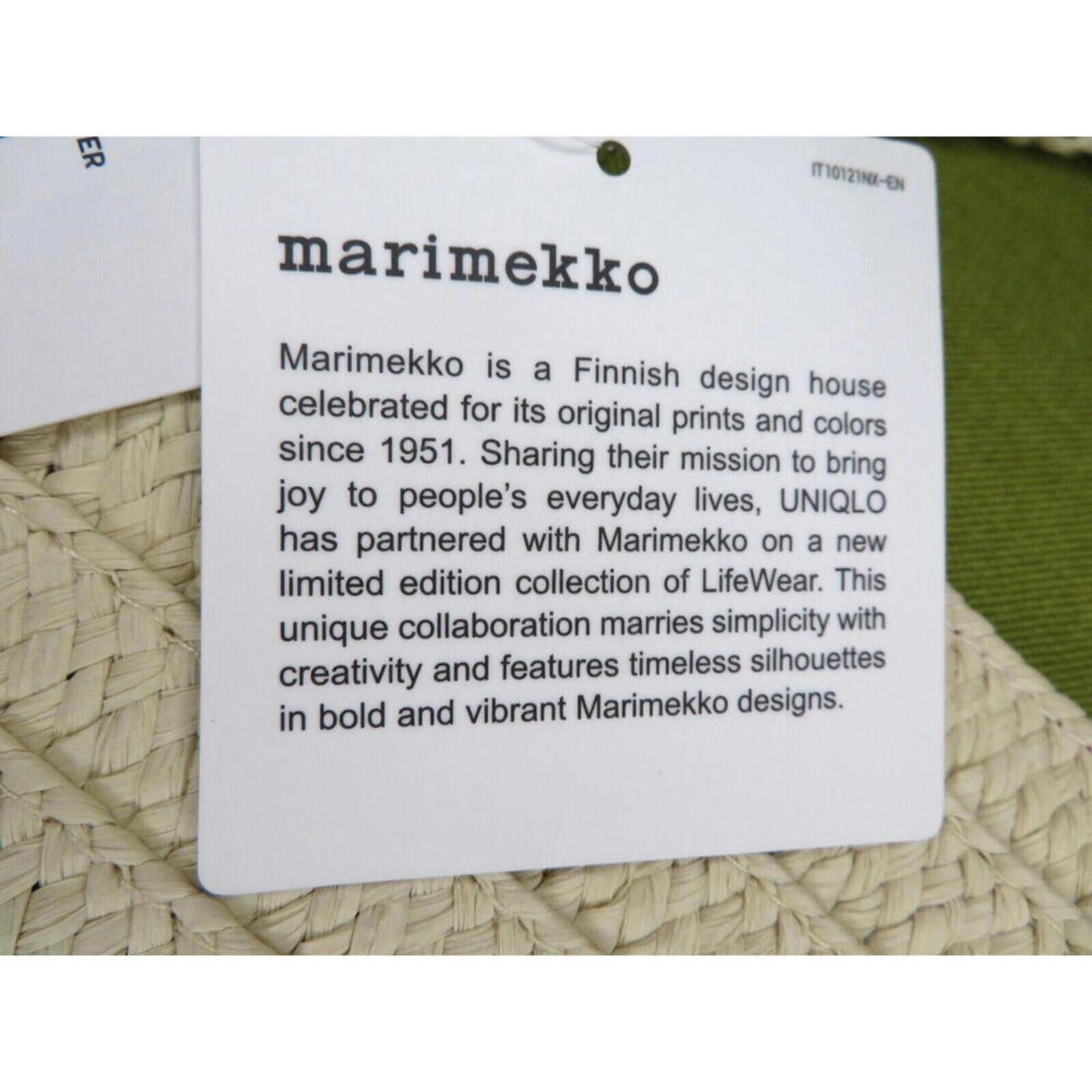 Other Marimekko Uniqlo Tote Bag Natural Pink Dots NWT Size ONE SIZE - 8 Thumbnail