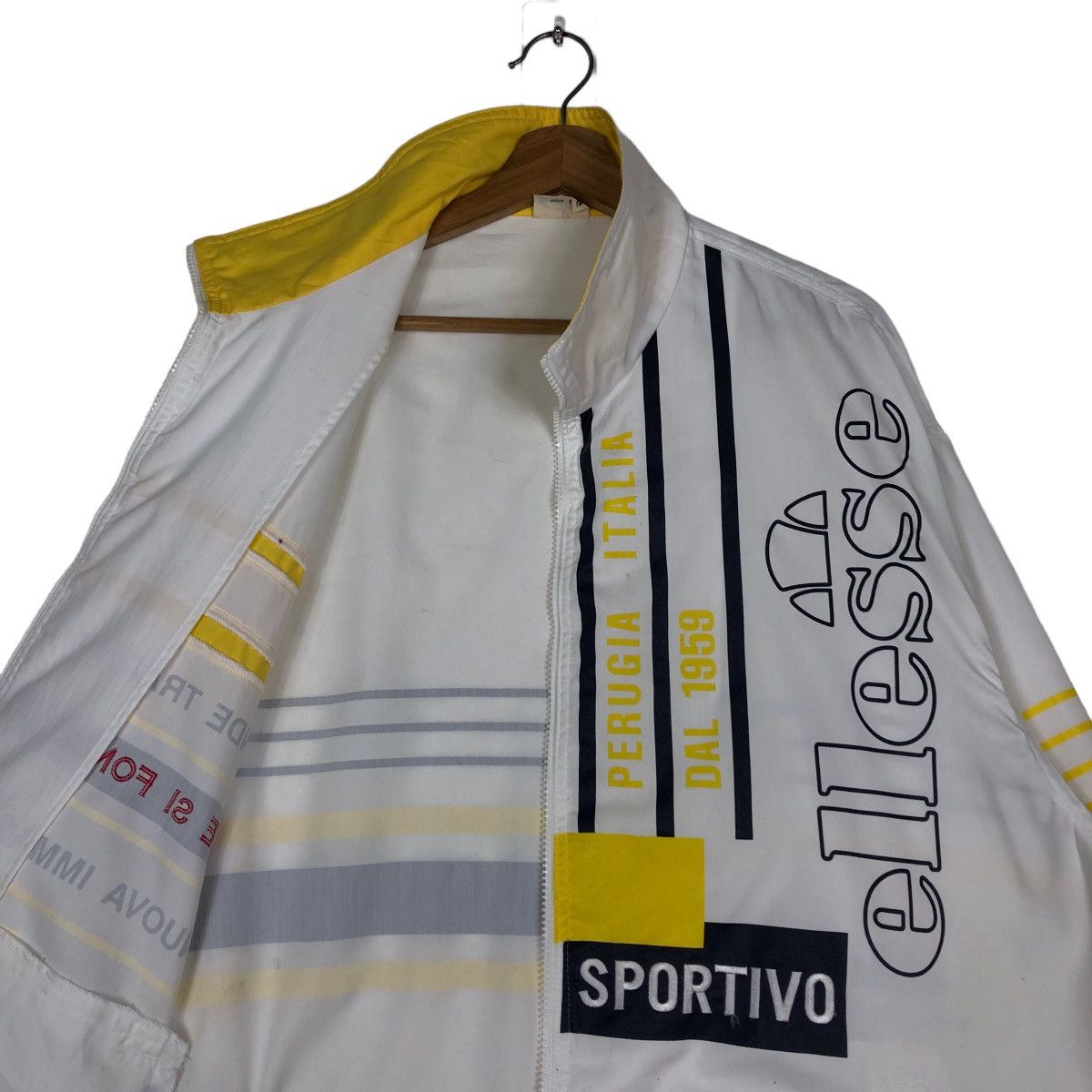 Japanese Brand 🔥Vintage Bomber Jacket Ellesse Japan Big Logo Spell Out Size US M / EU 48-50 / 2 - 12 Thumbnail