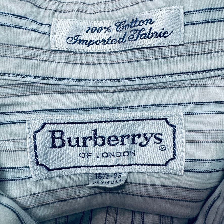 Burberry Vintage Burberry cream striped button down size 16.5 Size US L / EU 52-54 / 3 - 5 Thumbnail