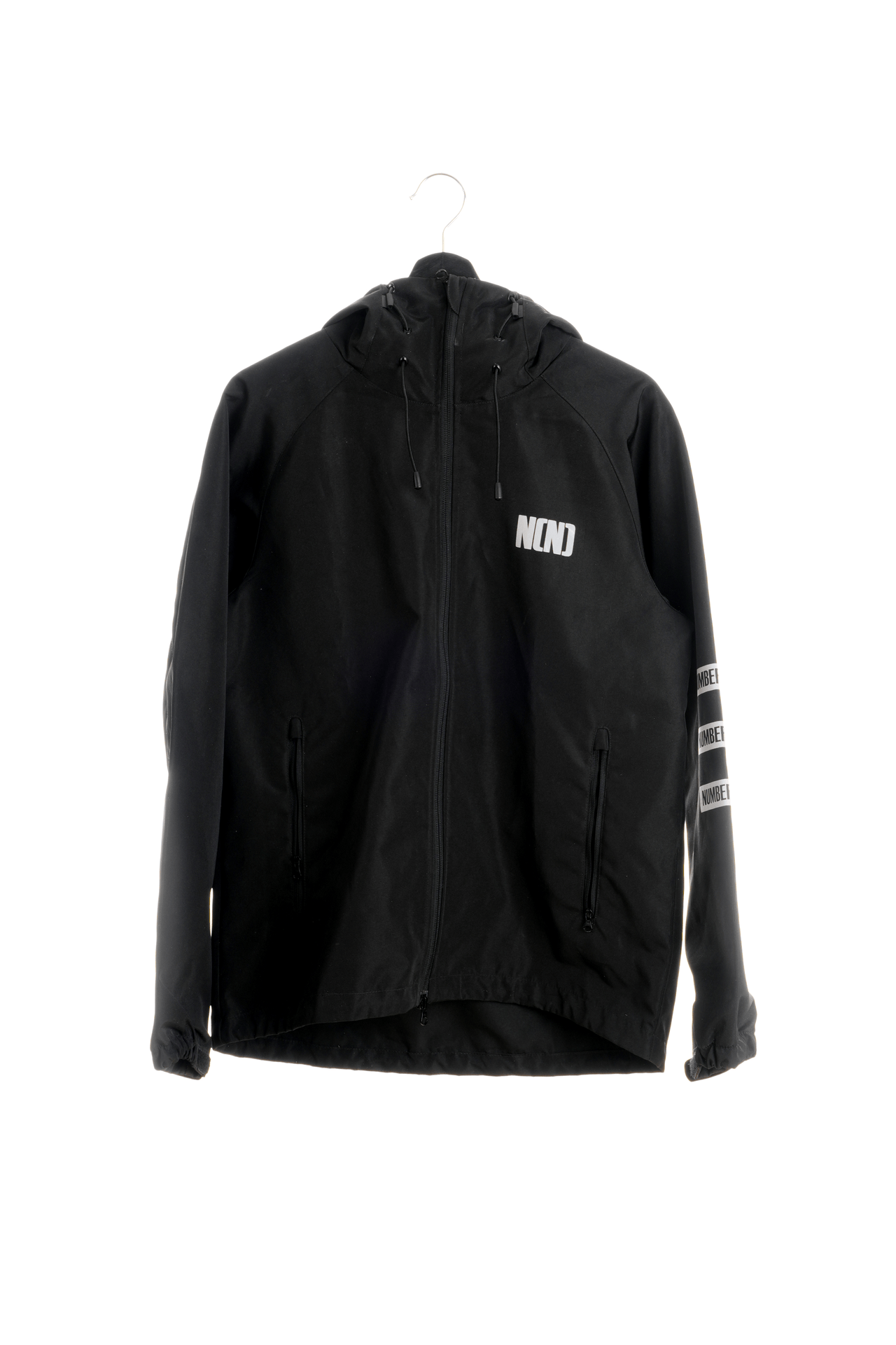 Number (N)ine Reflective Logo Hooded Raglan Shell Jacket Size US M / EU 48-50 / 2 - 1 Thumbnail