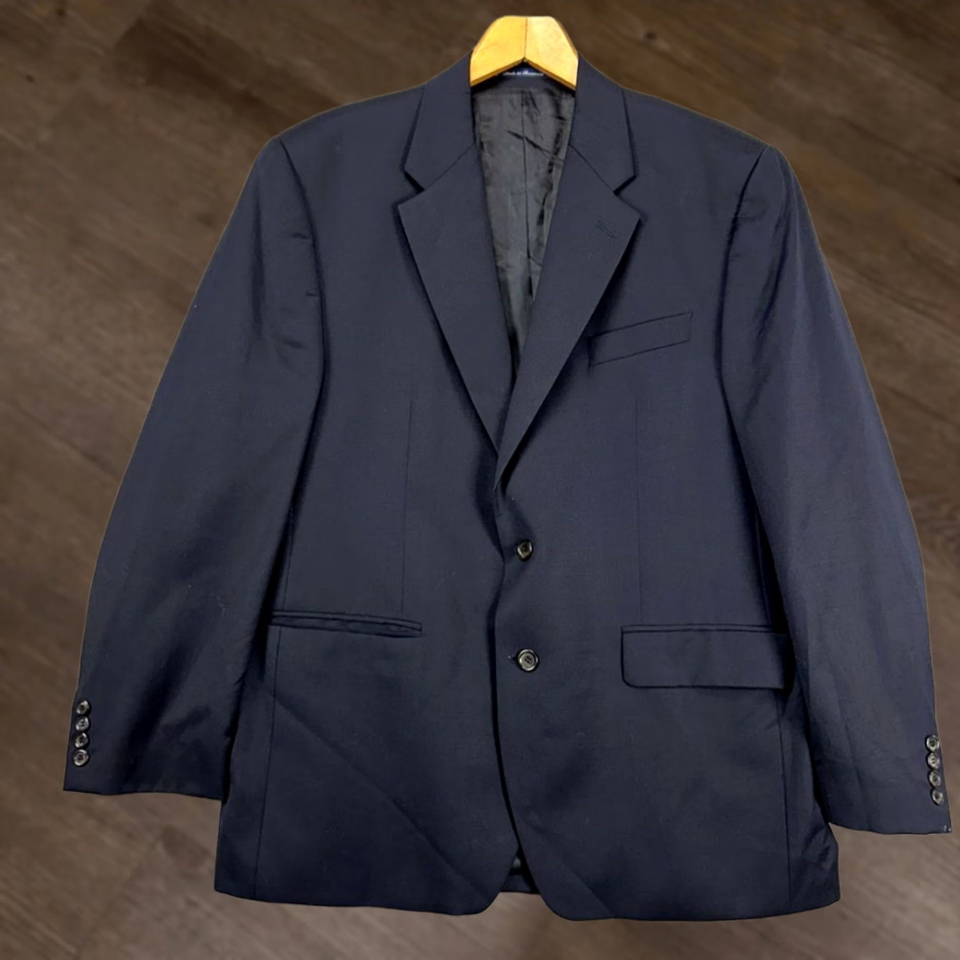 Ralph Lauren Ralph Lauren Sport Coat Blazer Mens 44R Black Wool 2 Button Tuxedo Jacket Long Sleeve Single-Breasted Victorian? Size 44R - 1 Thumbnail