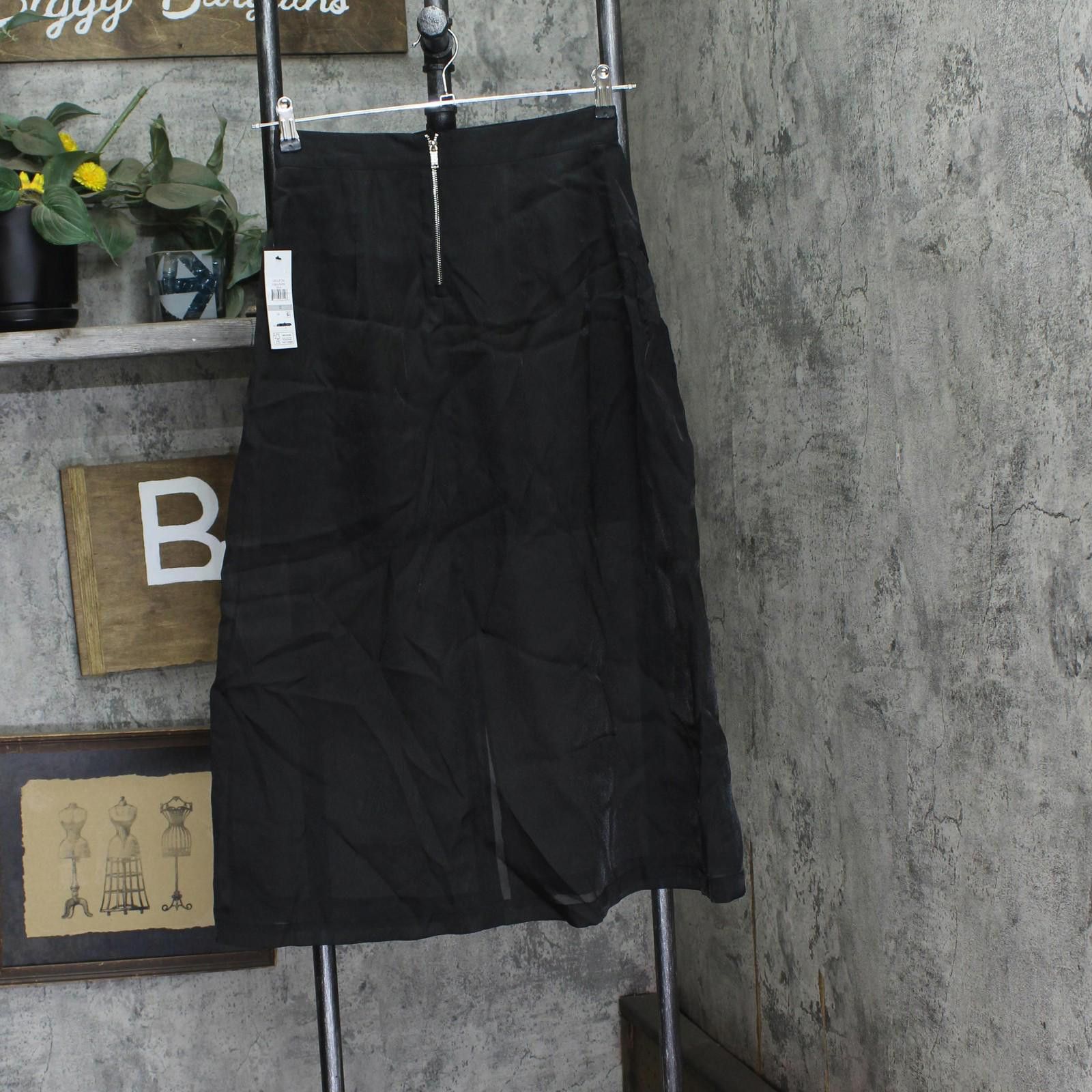 DKNY Nwt Dkny Womens Cargo Skirt Organza P4bnuwen Black 0 Size 25" / US 0 / IT 36 - 2 Thumbnail