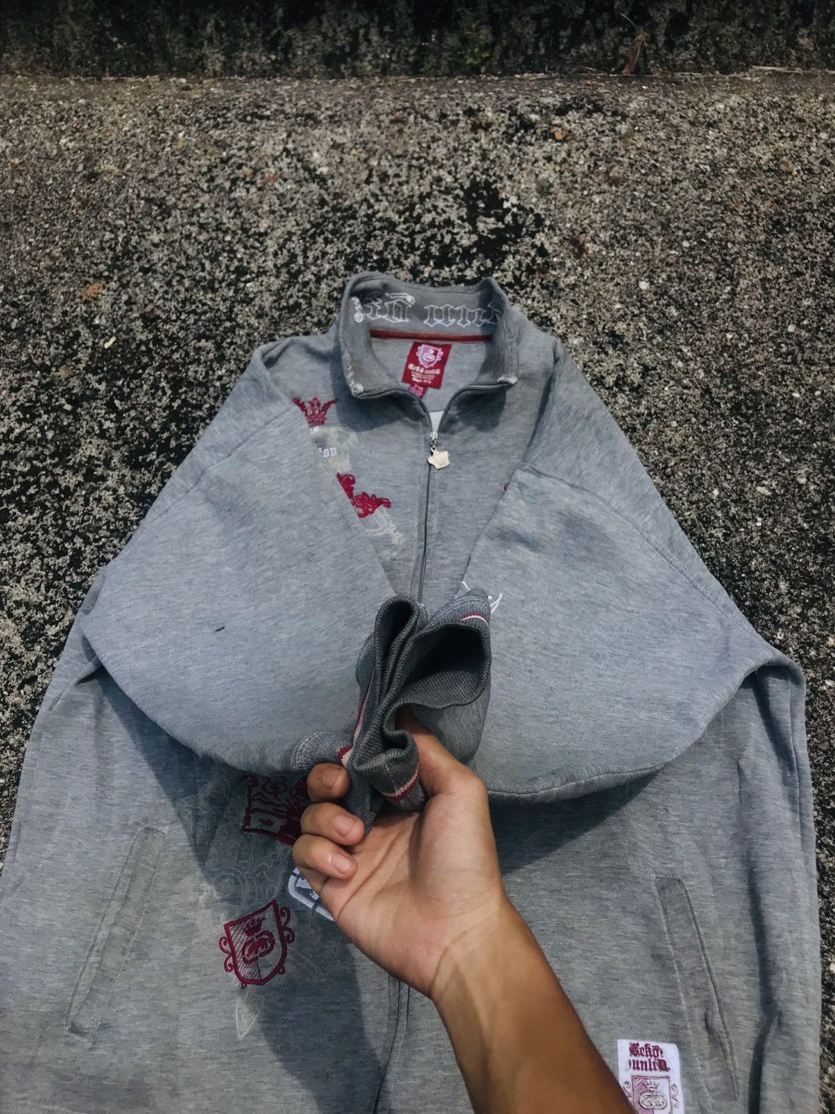 Designer × Ecko Unltd. × Vintage VTG Y2k Ecko Unltd. Sweater cyber crowns Size US XXL / EU 58 / 5 - 3 Thumbnail