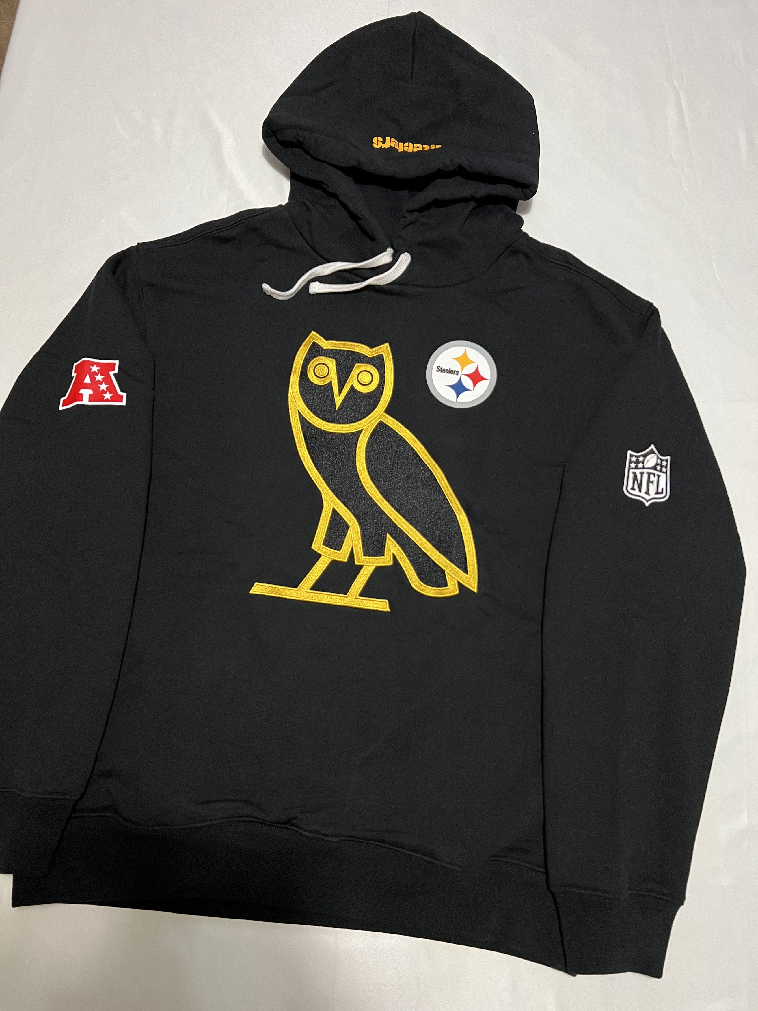 Drake OVO x NFL PITTSBURGH STEELERS OG OWL GAME DAY HOODIE Size US M / EU 48-50 / 2 - 2 Thumbnail