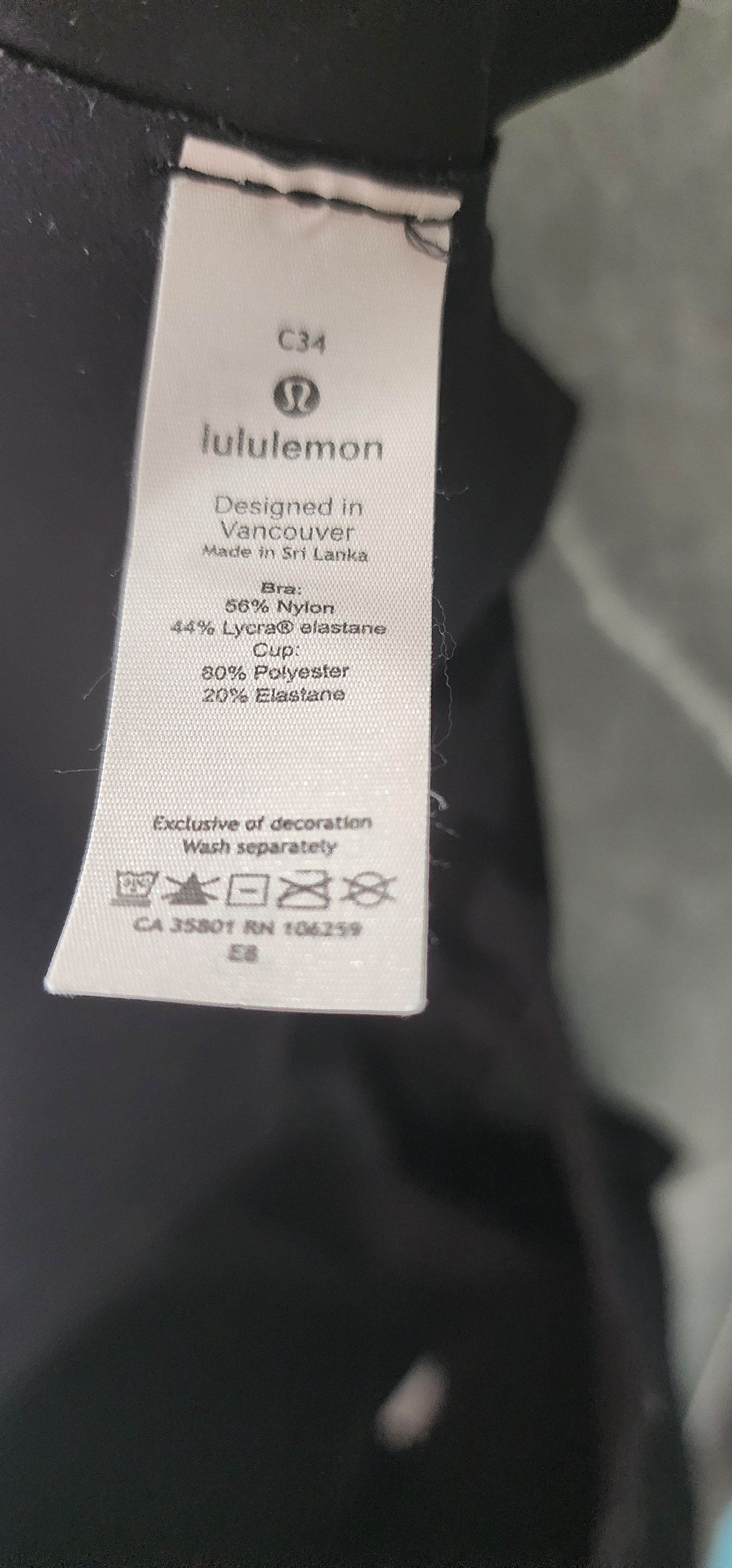 Lululemon Lululemon Enlite Bra Zip Front Incognito Camo Grey 34C Size ONE SIZE - 3 Thumbnail