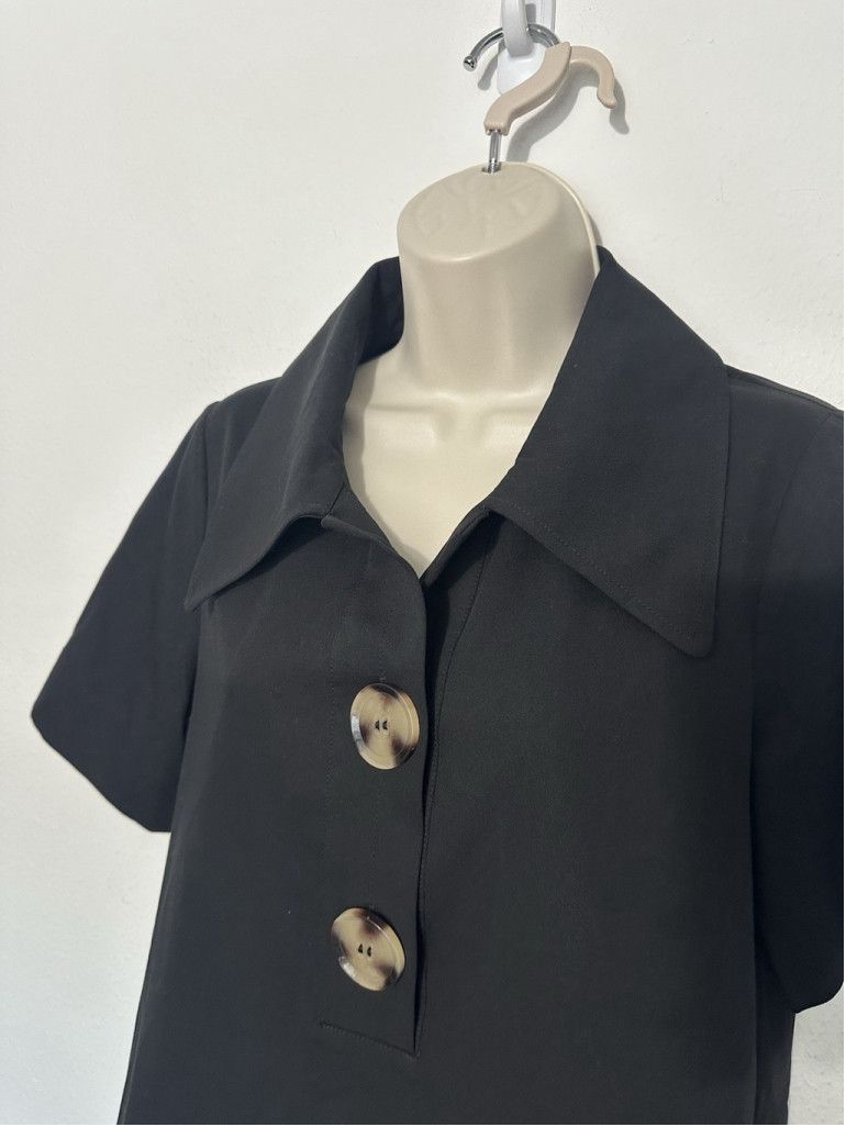 tuckernuck black mini dress Tuckernuck Black Crepe Haley Dress Black / 14 main image 0