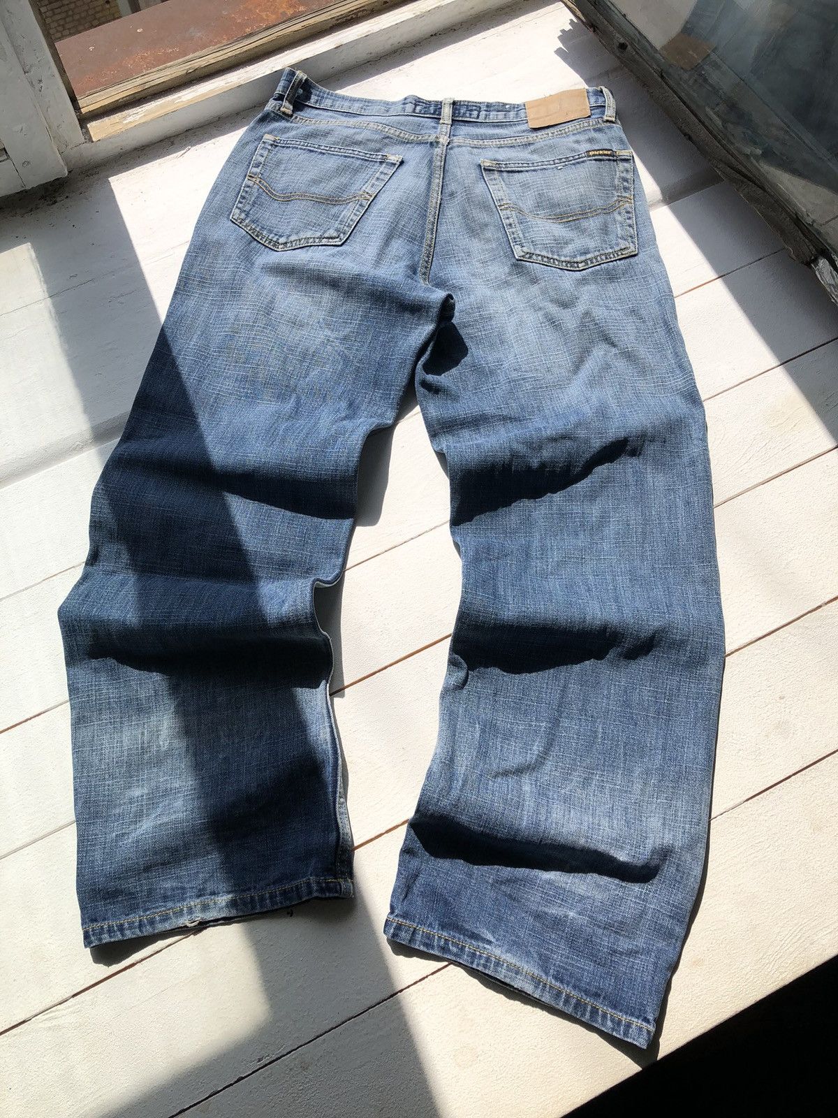 Dickies × Vintage 90s Dickies USA MADE Vintage Work Blue Baggy Denim Jeans Size US 34 / EU 50 - 1 Thumbnail