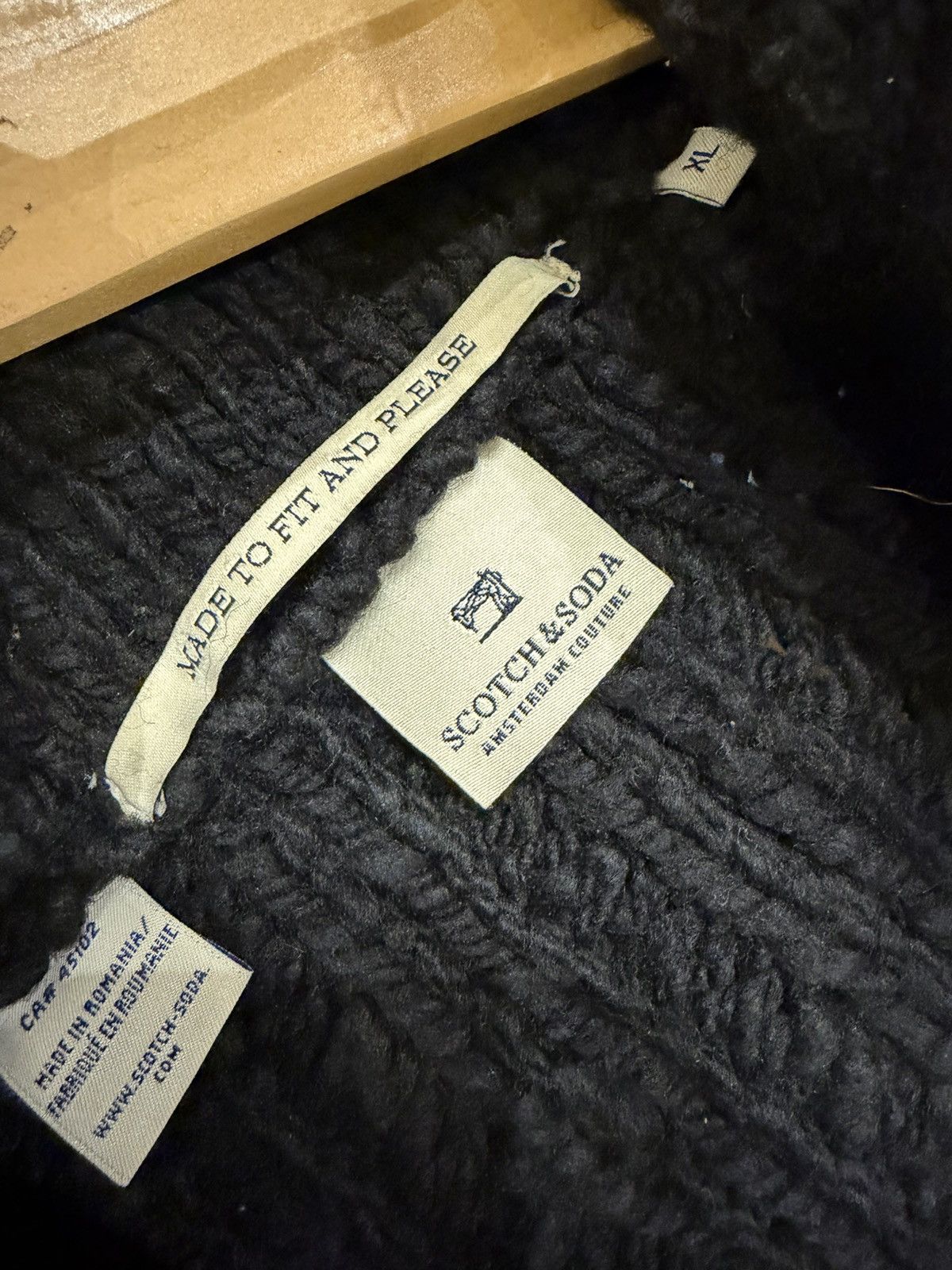 Scotch & Soda Scotch & Soda Cable Knit Zip Up Sweater Size US XL / EU 56 / 4 - 3 Thumbnail