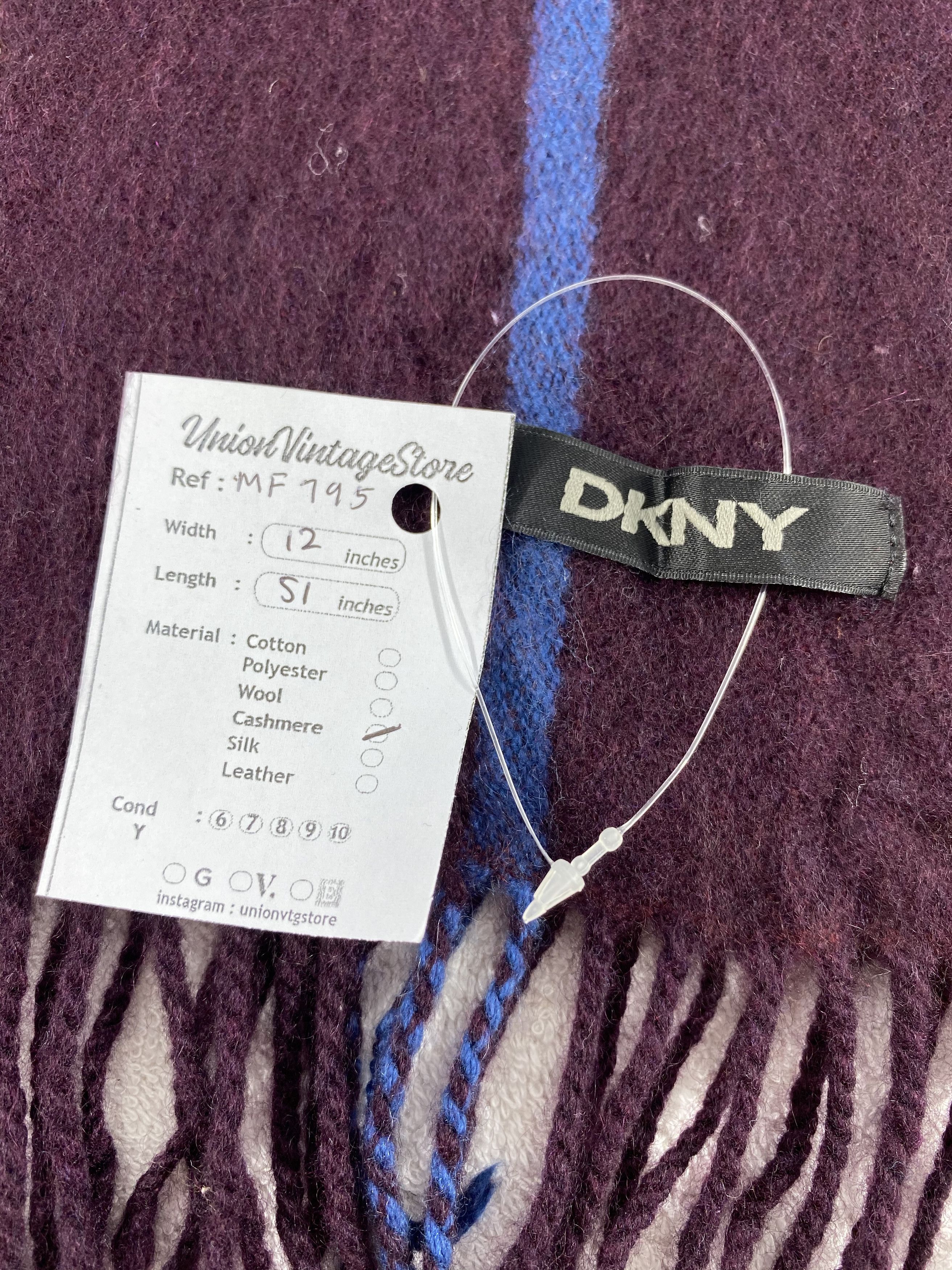 DKNY Vintage DKNY Scarf/Muffler/Neckwear MF795 Size ONE SIZE - 4 Thumbnail