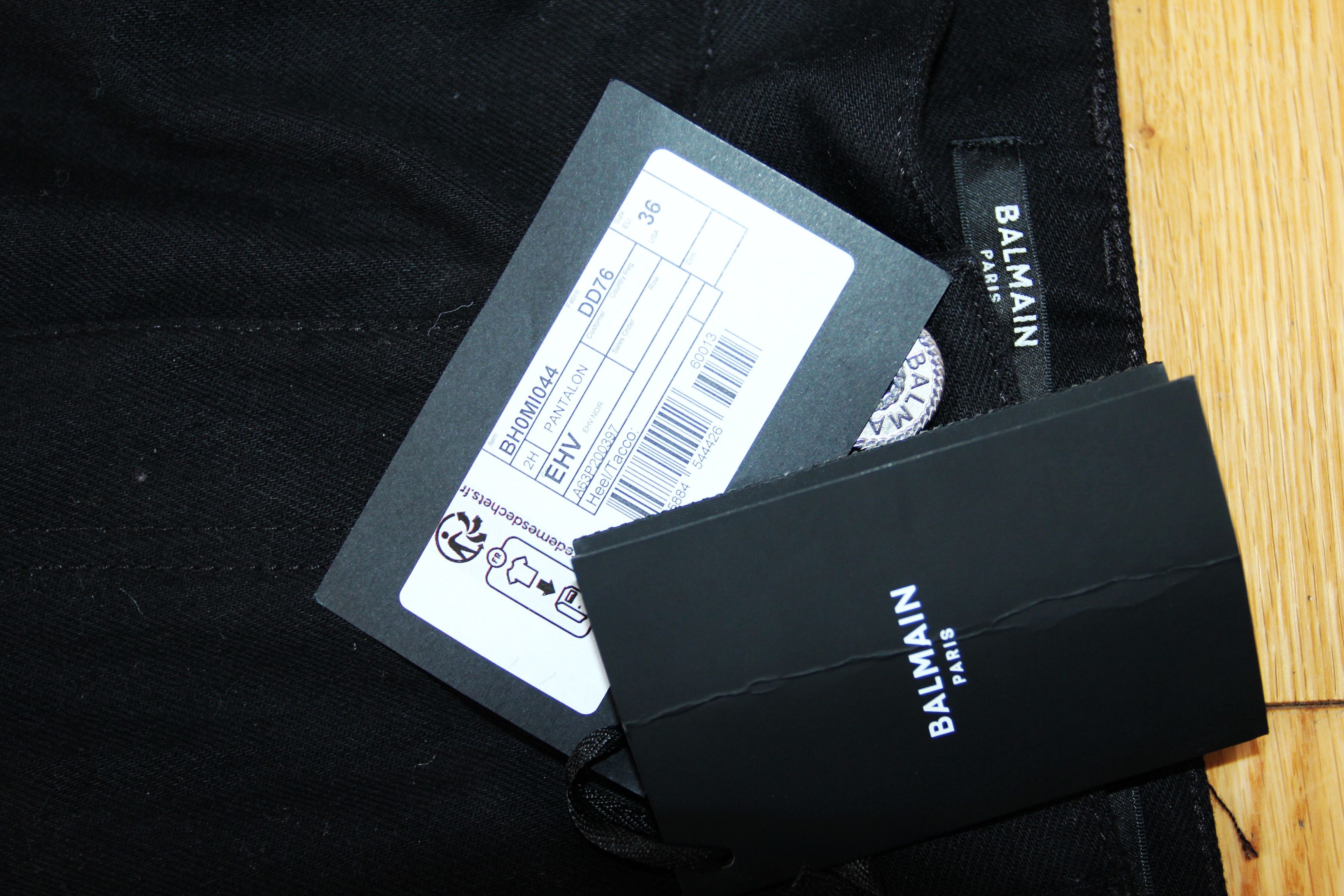 Balmain BNWT AW23 BALMAIN STRAIGHT LEG RHINESTONES JEANS 36 Size US 36 / EU 52 - 8 Thumbnail