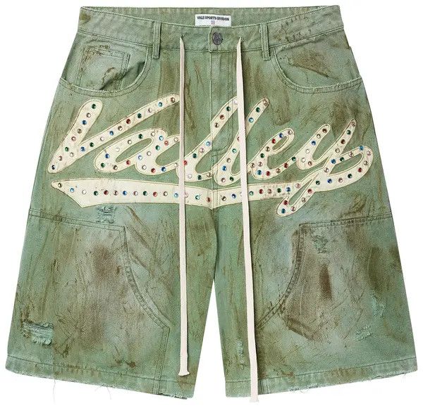 Vale Vale "Skittles" Green Jorts Size US 36 / EU 52 - 1 Preview