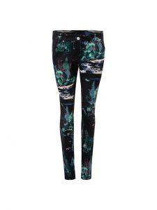 Nature Print Skinny Fit Jeans