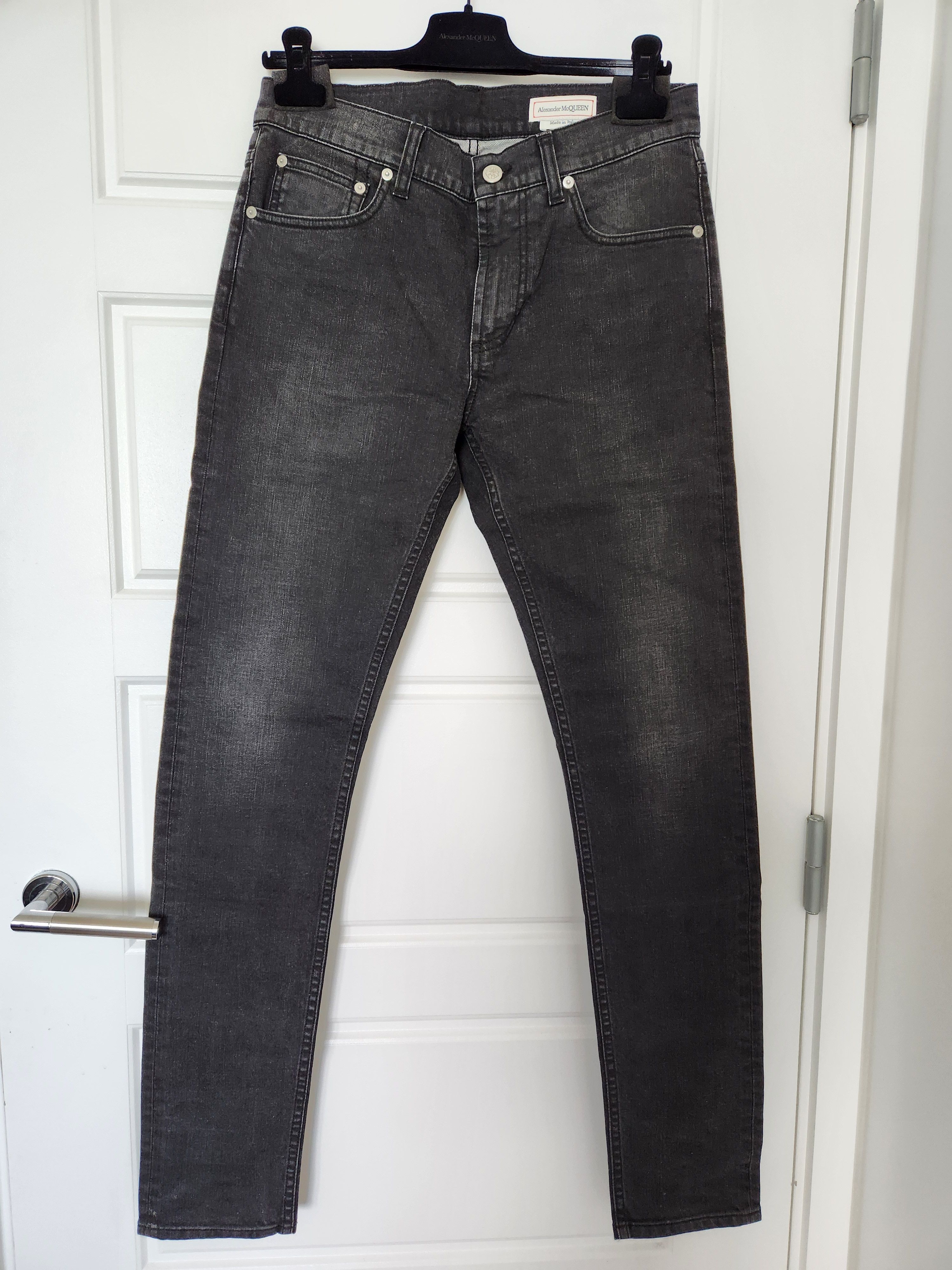 image of Alexander Mcqueen Black Denim Jeans, Men's (Size 30)