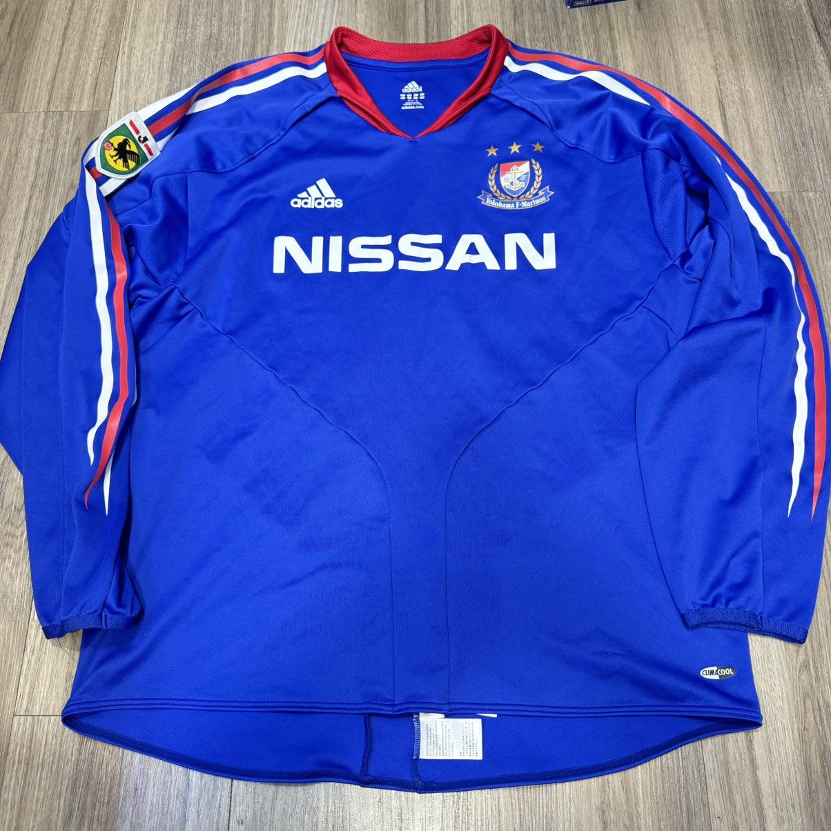 Adidas × Japanese Brand Yokohama F.Marinos 2004 longsleeves home shirt Size US L / EU 52-54 / 3 - 1 Thumbnail
