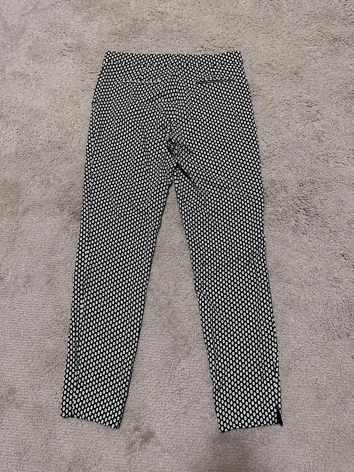 Etro Etro Black and White Geometric Chinos Sz 42 Size 42" / US 20 - 6 Thumbnail