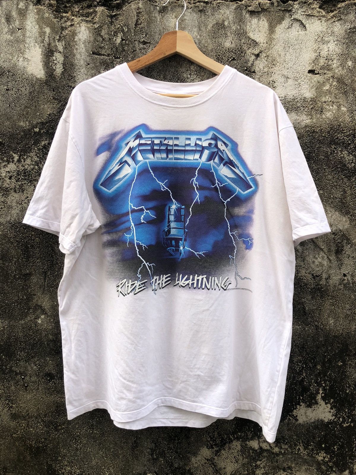 Vintage 90s Metallica Ride The Lightning Bootleg Tshirt