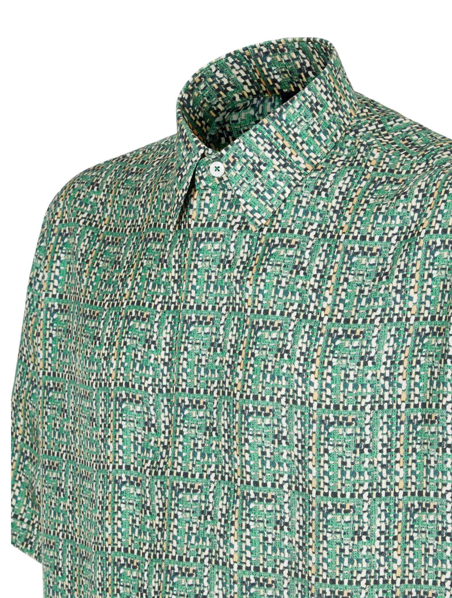 Fendi o1s1wg110525 Shirt in Green Size US M / EU 48-50 / 2 - 3 Thumbnail