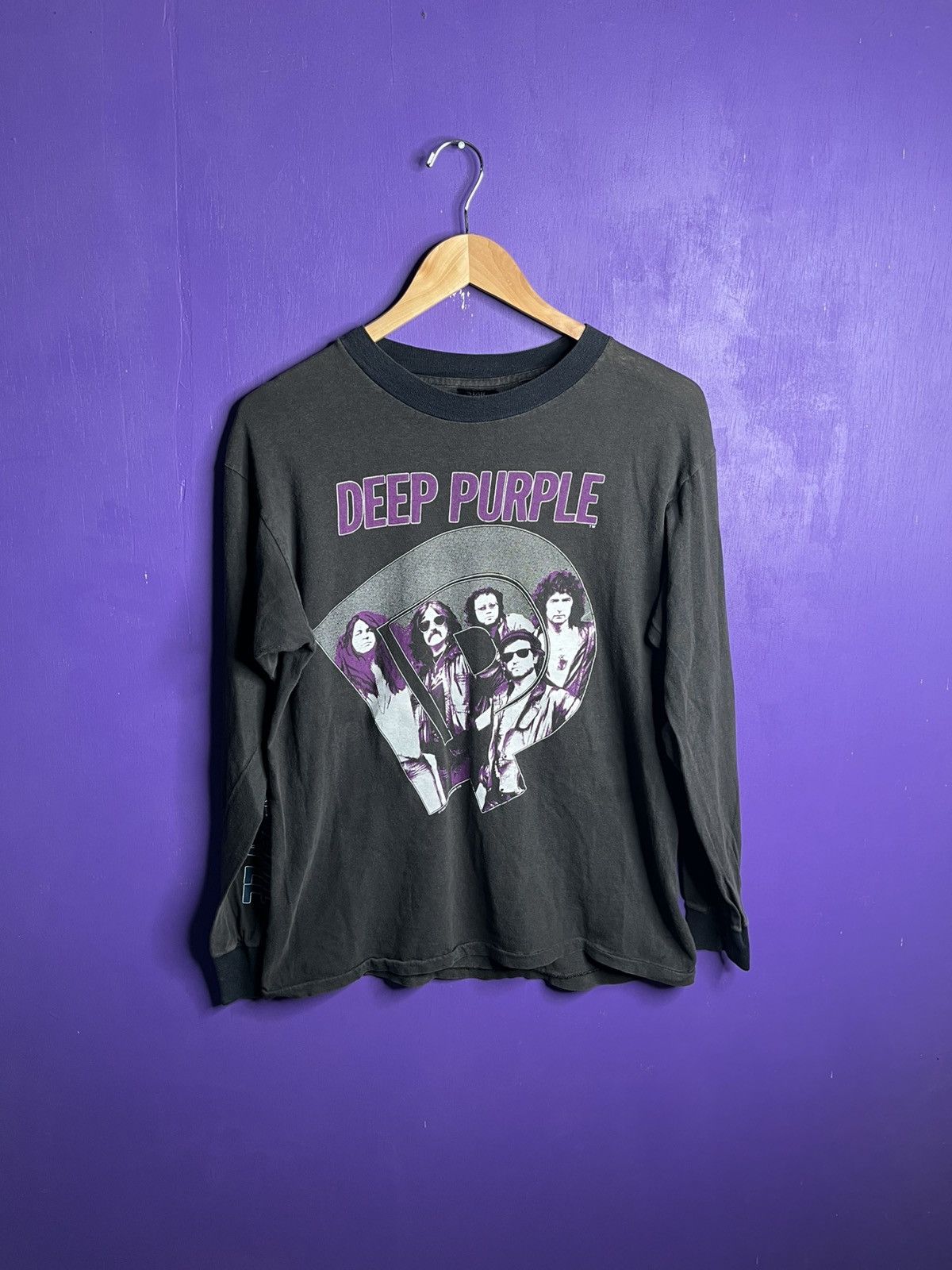 Band Tees × Vintage Vintage 1985 Deep Purple perfect stranger tour long-sleeve Size US M / EU 48-50 / 2 - 1 Thumbnail