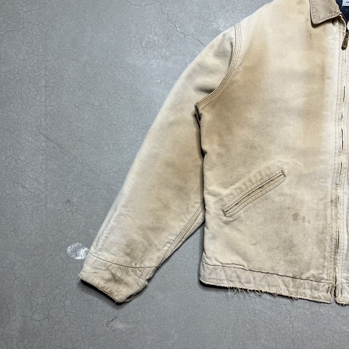 Carhartt Vintage 80s Faded Carhartt Detroit Jacket Blanket Lined Size US XL / EU 56 / 4 - 4 Thumbnail