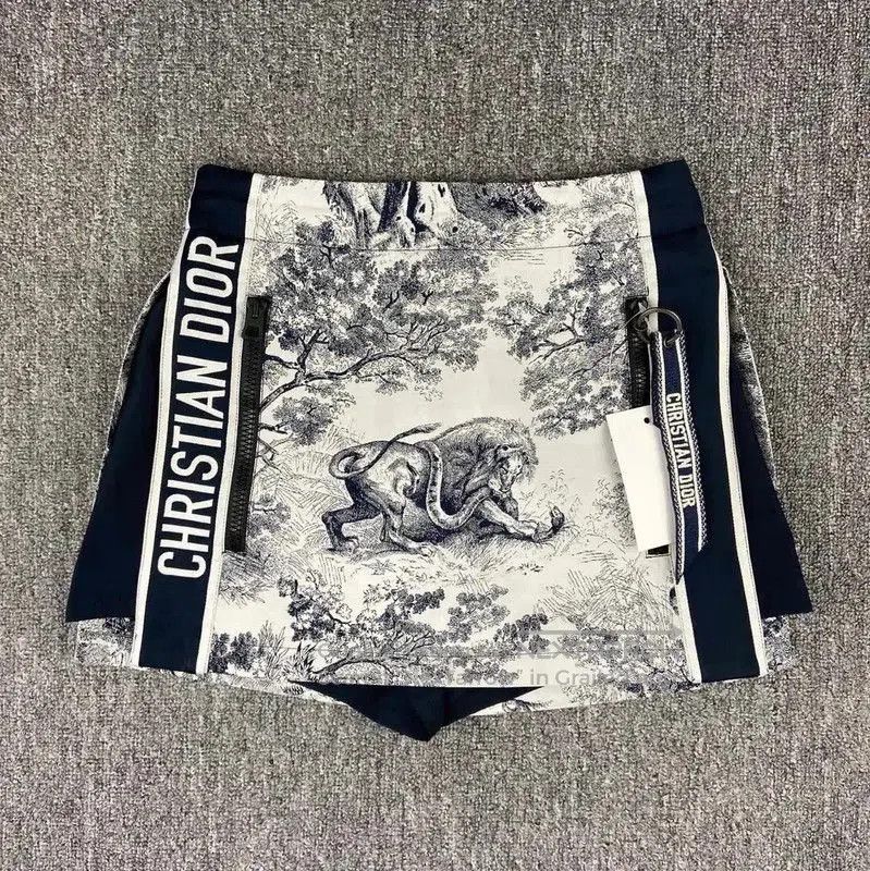 Dior Women's Blue Polyester Shorts .