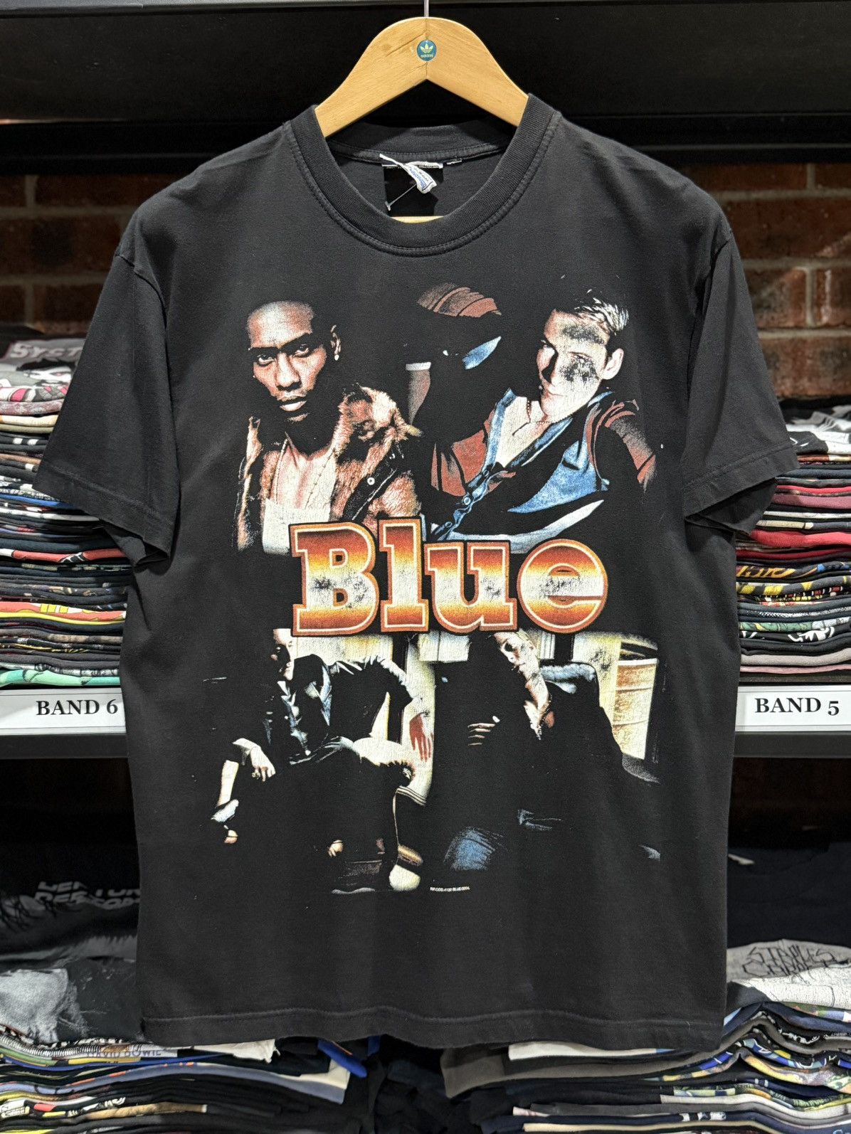 Band Tees Vintage Blue Band Faded Rap Tee Size US L / EU 52-54 / 3 - 1 Thumbnail