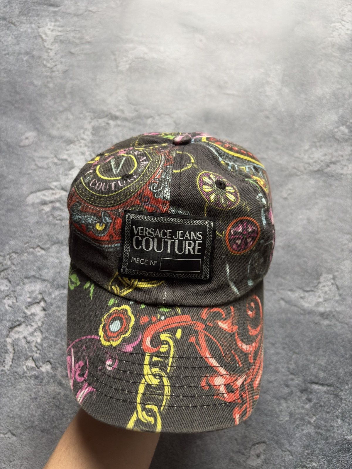 Versace Jeans Couture Versace Jeans Couture Fullprint Designer Luxury Hat Cap Rare Size ONE SIZE - 2 Thumbnail