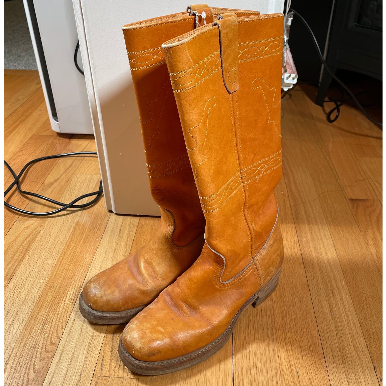 Vintage Vintage Leather Calf Boots 8 Mens Size US 8 / EU 41 - 1 Preview