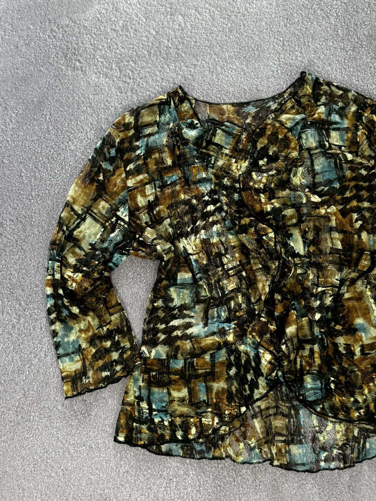 Vintage Vintage Avant Garde Floral Design Blouse Size M / US 6-8 / IT 42-44 - 4 Thumbnail