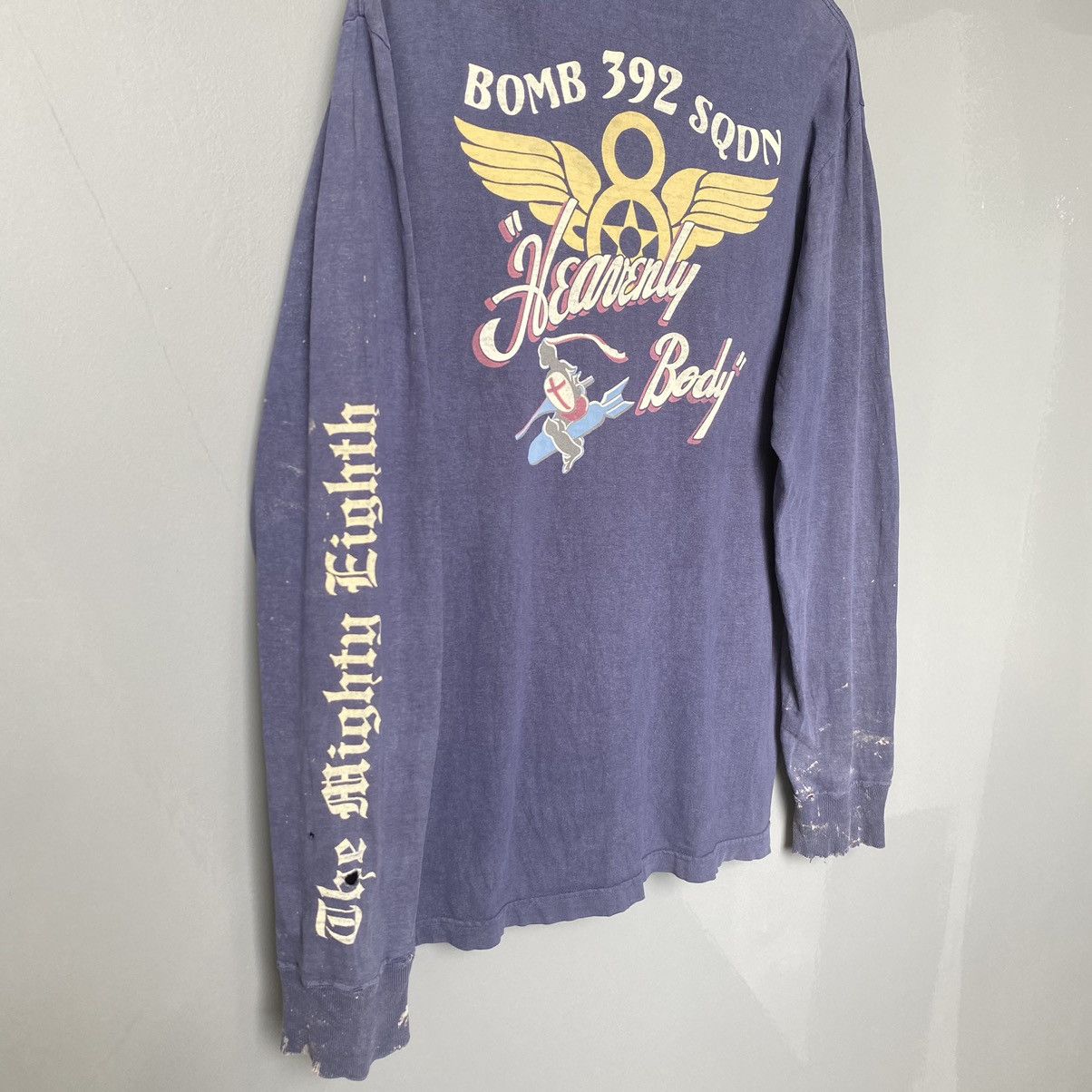 Buzz Rickson's Thrashed Faded Vintage Y2K Buzz Rickson ERD GRUNGE L/S TEE Size US L / EU 52-54 / 3 - 2 Thumbnail