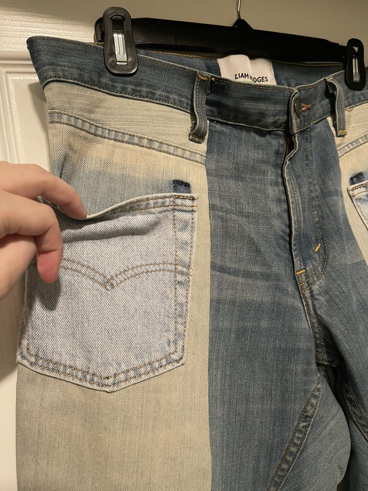 Liam Hodges Unified Wide Leg Upcycled Jeans Size US 34 / EU 50 - 4 Thumbnail