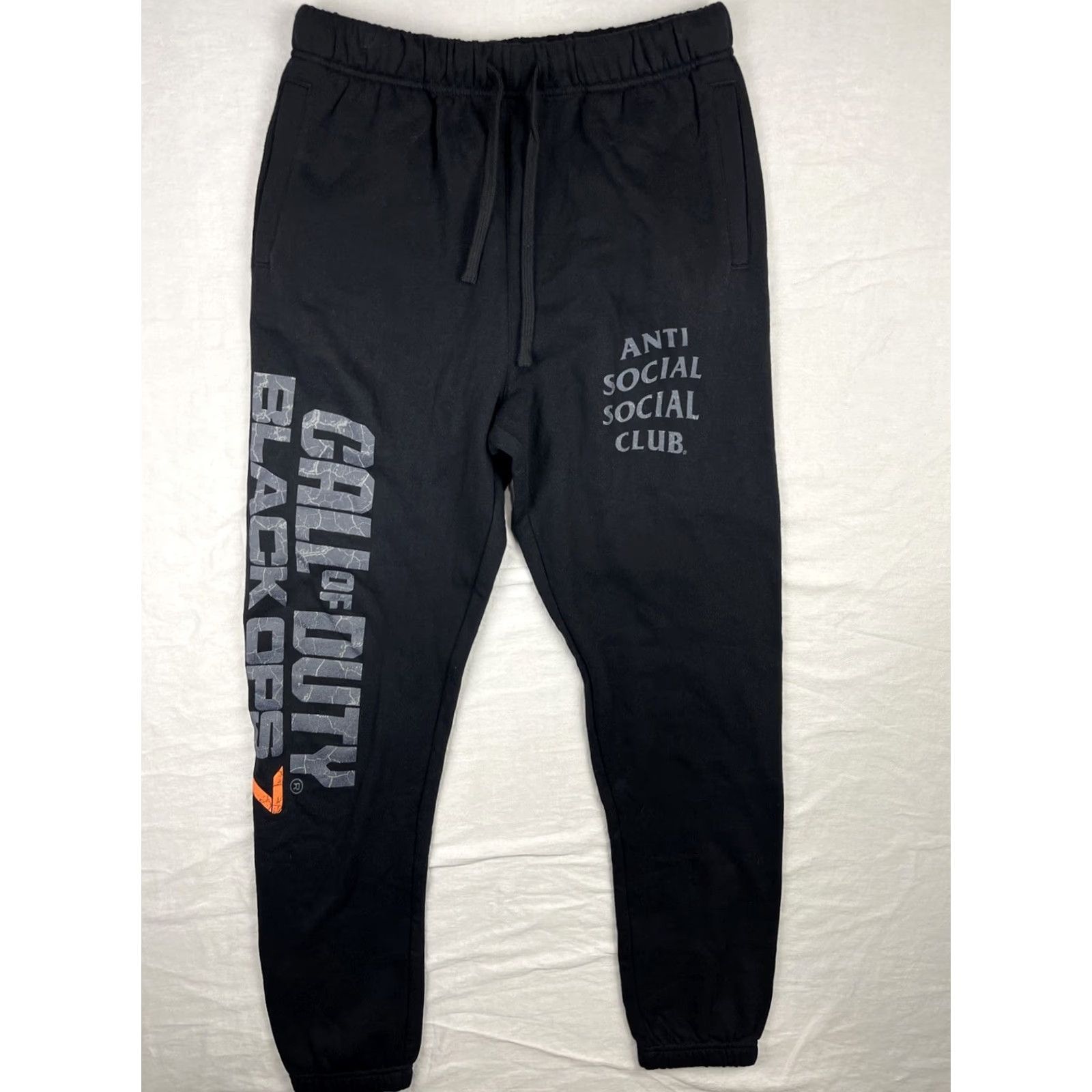 Anti Social Social Club VINTAGE Anti Social Social Club Call Of Duty Black Ops 7 Sweatpants Mens M Black Size US 31 - 2 Thumbnail