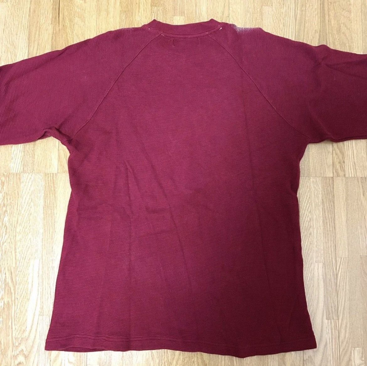 Pelle Pelle × Vintage 90s PELLE PELLE Studs Thermal long Sleeve Tee Size US L / EU 52-54 / 3 - 5 Thumbnail