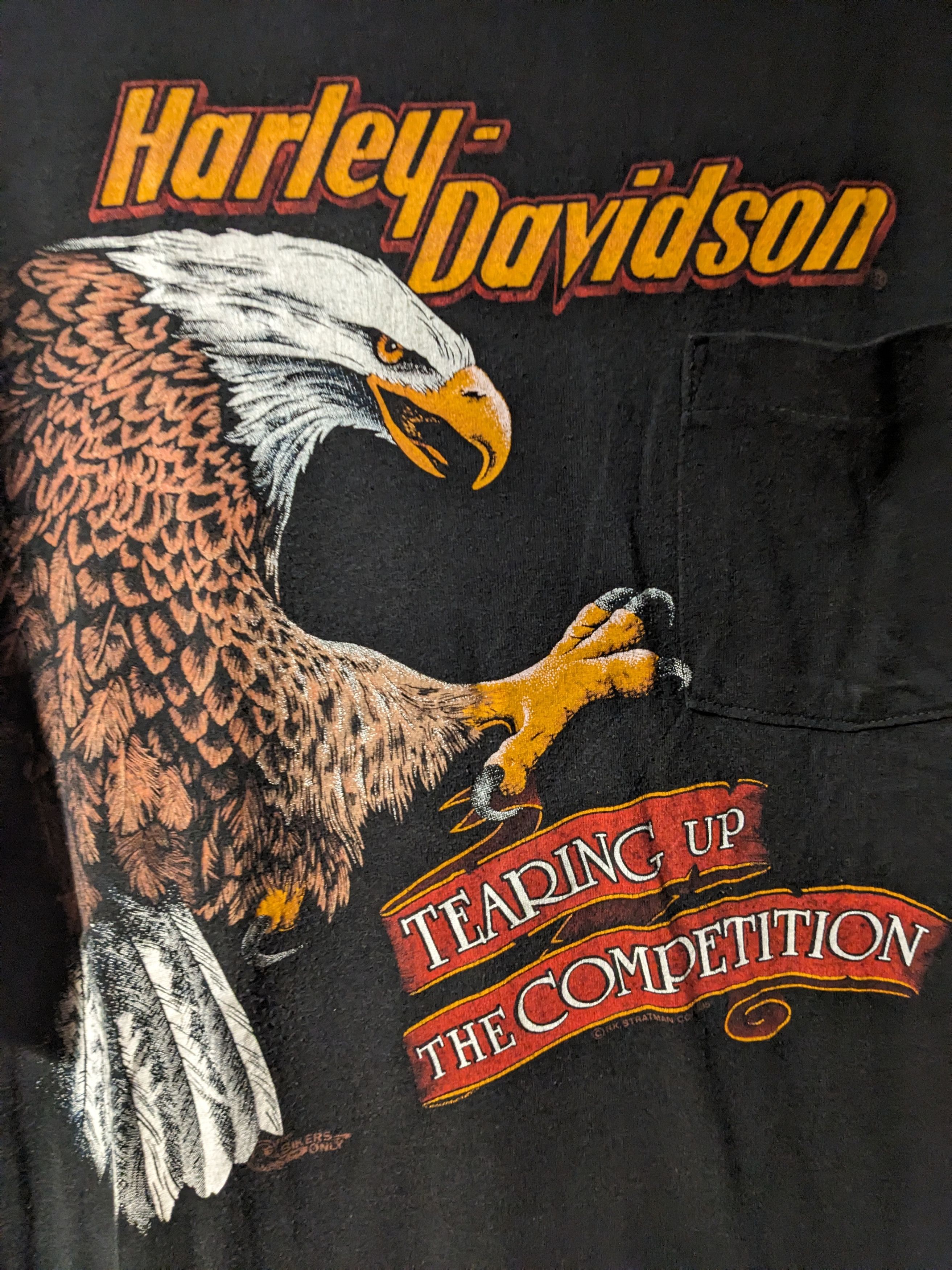 Harley Davidson × Vintage Vintage 1985 Harley Davidson Motorcycle Bike Week T-Shirt Size US XL / EU 56 / 4 - 2 Thumbnail