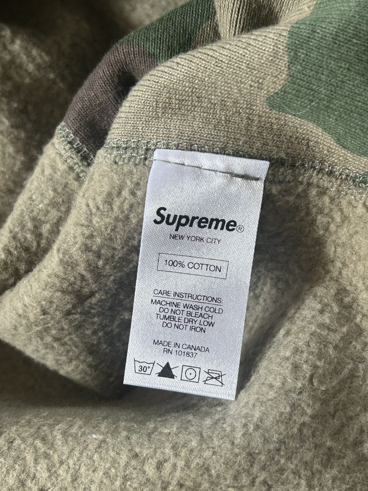 Supreme Supreme Camo Box Logo Crewneck FW15 Size US L / EU 52-54 / 3 - 6 Thumbnail