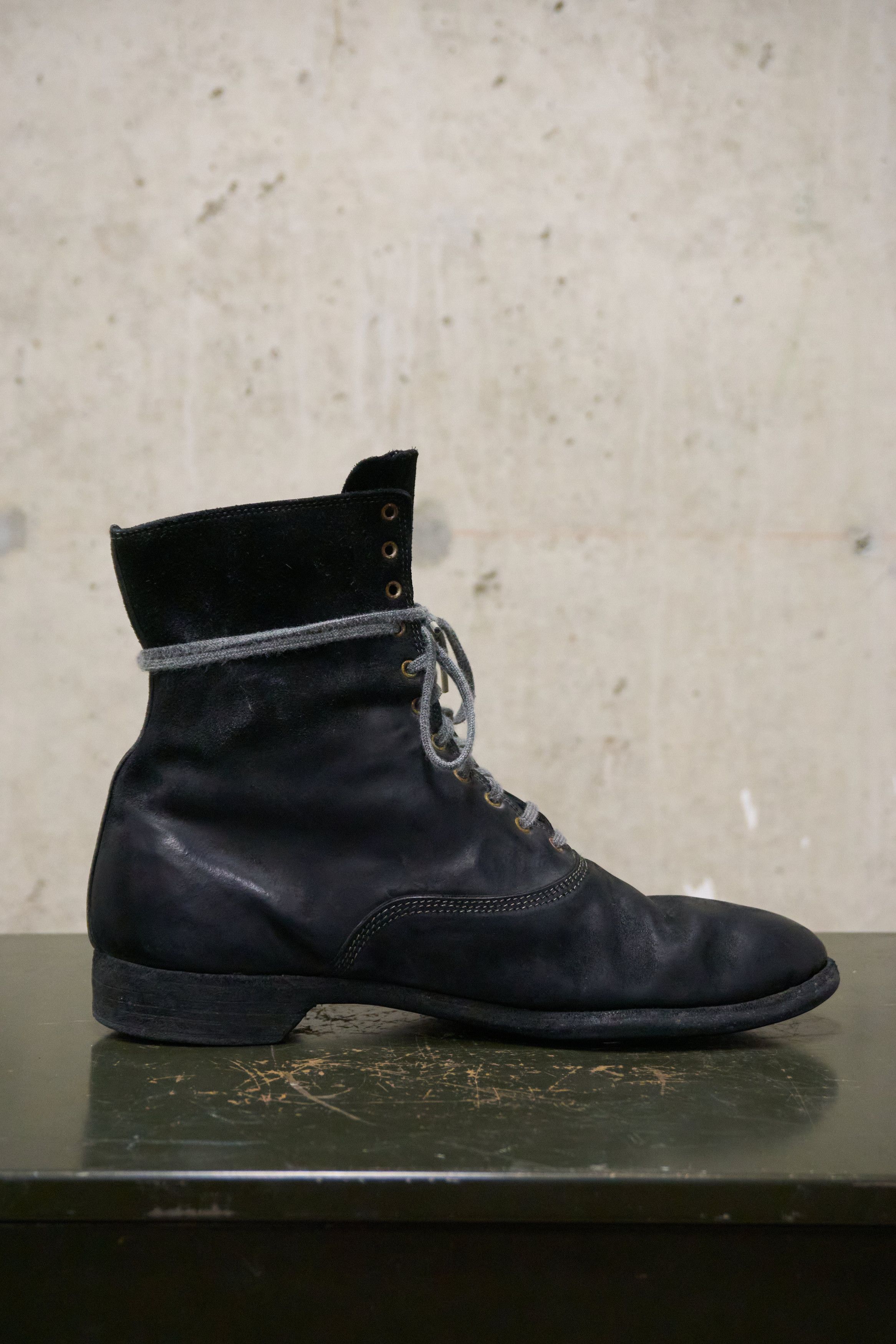 Guidi Guidi Black Reverse Horse Leather Ankle Boots Size US 8 / EU 41 - 9 Thumbnail