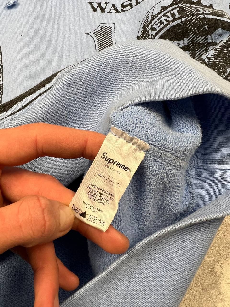 Supreme Supreme Benjamin Franklin 100 Dollar Bill Hoodie Size US L / EU 52-54 / 3 - 17 Thumbnail