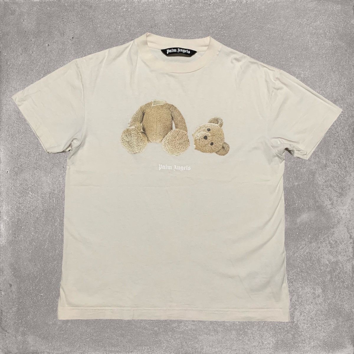 Palm Angels Palm Angels Large Classic Bear Cream White Tee Size US L / EU 52-54 / 3 - 1 Thumbnail