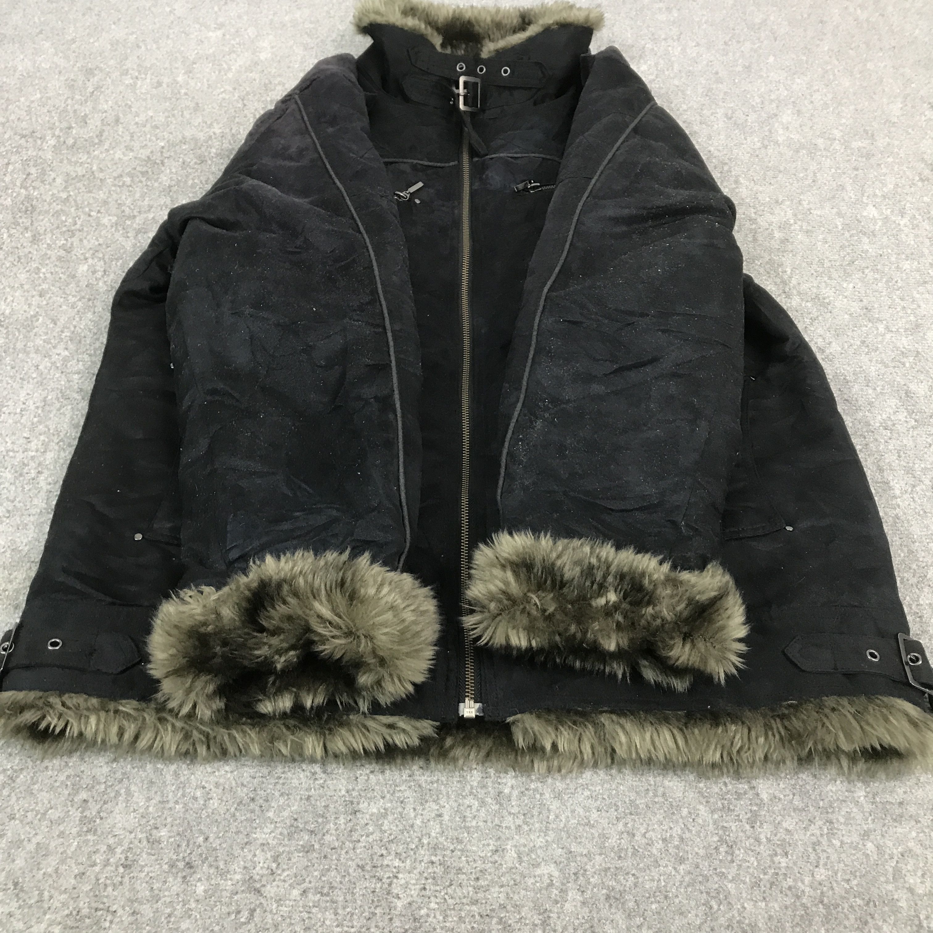 If Six Was Nine × Japanese Brand × Le Grande Bleu (L.G.B.) JAPAN SPLENDID BLACK FUR DESIGN STYLE JACKET Size US L / EU 52-54 / 3 - 8 Thumbnail