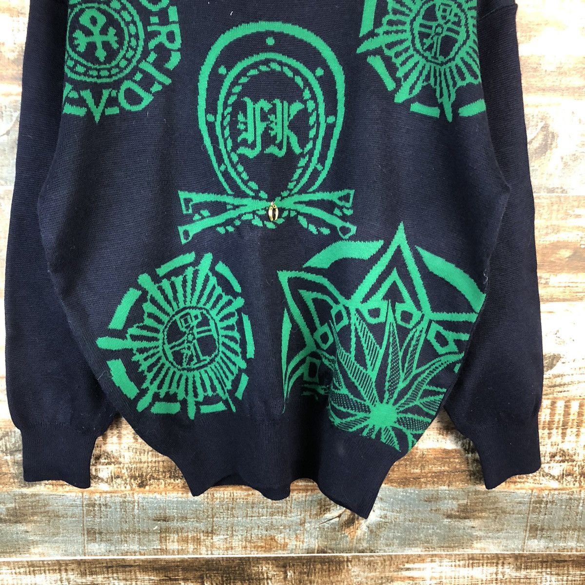 Homespun Knitwear DL Florida Keys japan vintage Dark Blue Knitwear #C165 Size US S / EU 44-46 / 1 - 5 Thumbnail