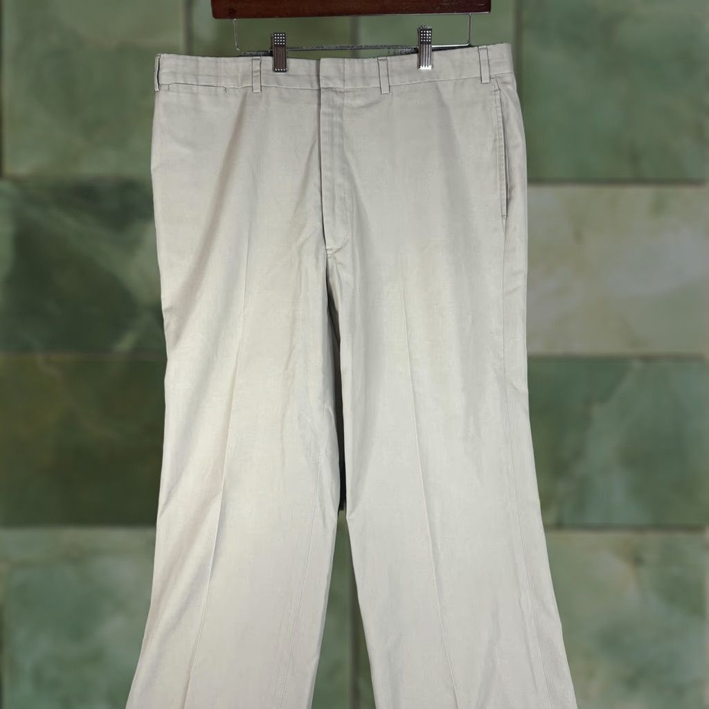 Brooks Brothers Brooks Brothers Dress Pants Mens Khaki Tan Flat Front Cuffed Made in USA Slacks Size US 36 / EU 52 - 1 Thumbnail