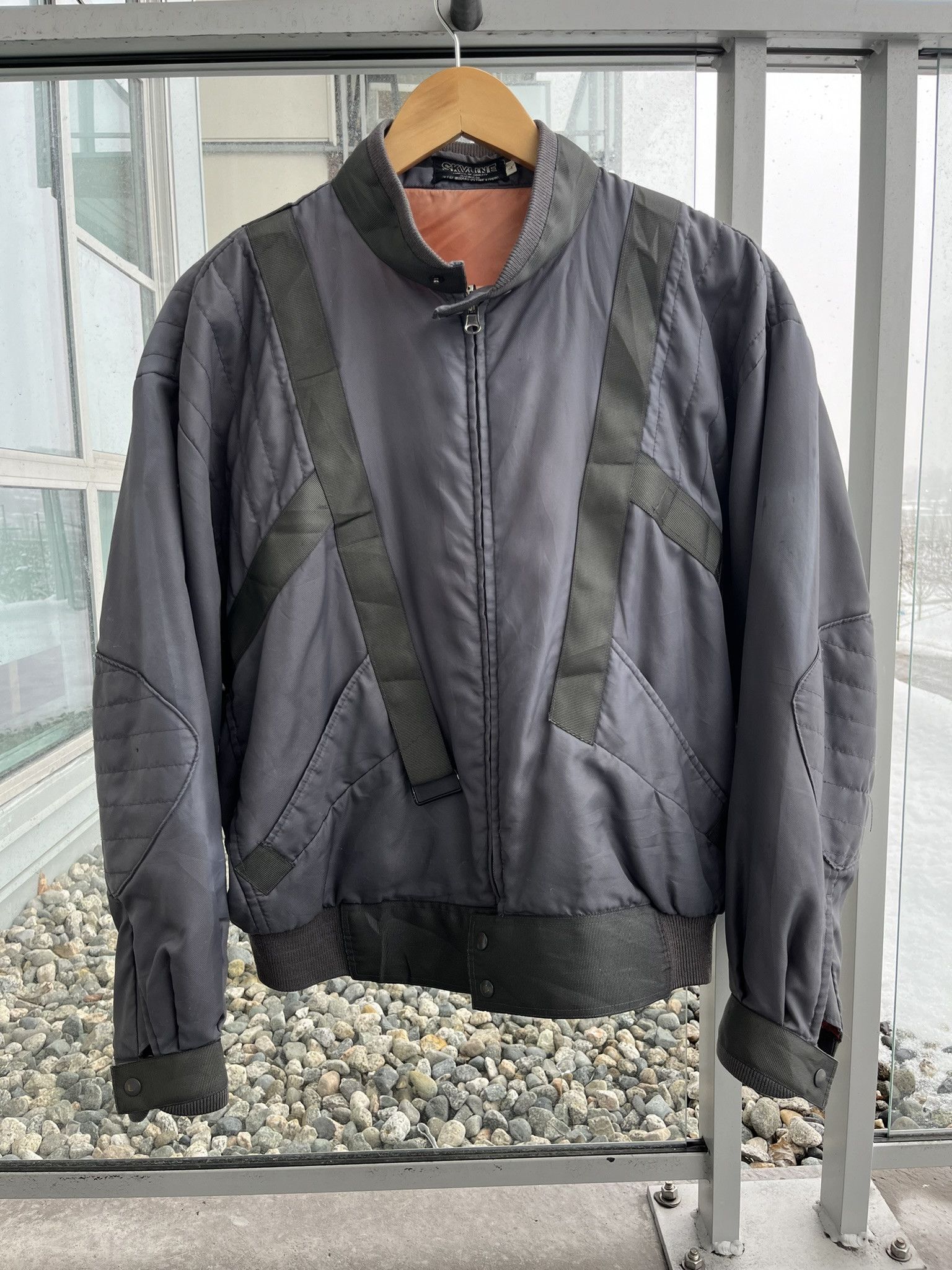 Issey Miyake Issey Miyake Issey Skyline NYC Bomber Jacket 