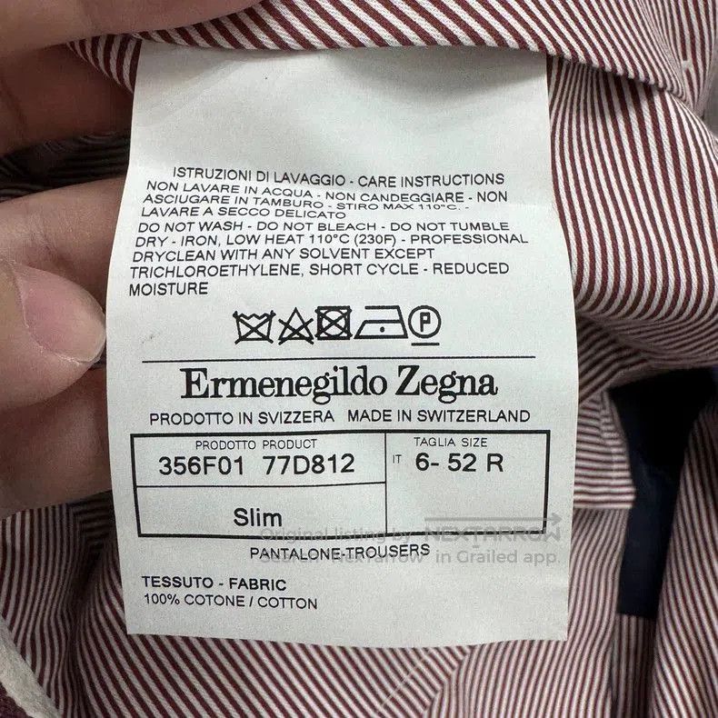 Ermenegildo Zegna Ermenegildo Zegna Blue Straight-Leg Pants. Size US 36 / EU 52 - 4 Thumbnail