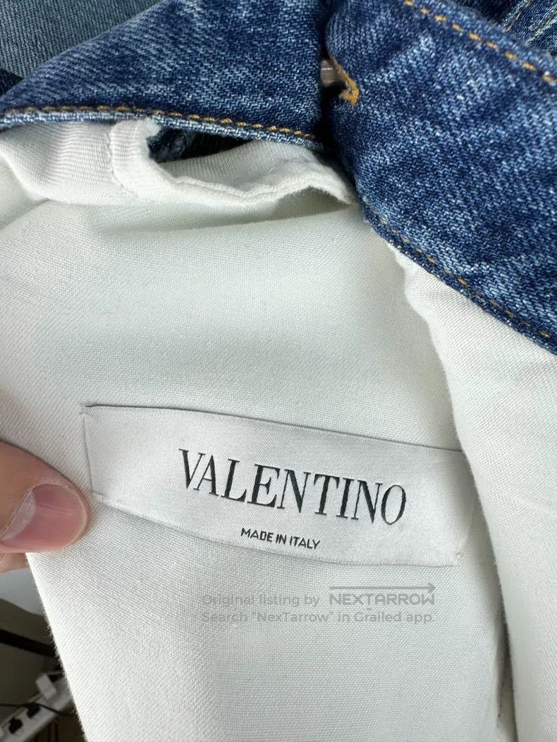 Valentino Valentino Embroidered patch logo denim shirt jacket Size US M / EU 48-50 / 2 - 6 Thumbnail