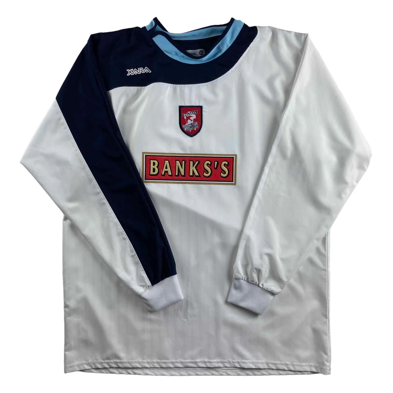 Walsall 2004-05 Xara away LS football jersey size XL