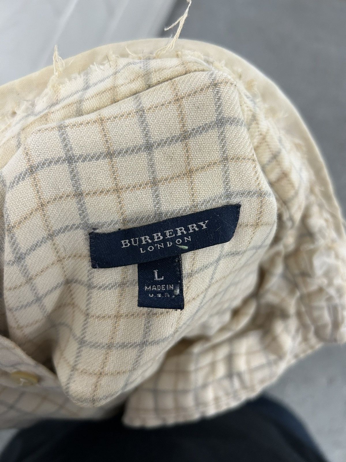 Burberry × Vintage Vintage Burberry button up Size US L / EU 52-54 / 3 - 2 Thumbnail