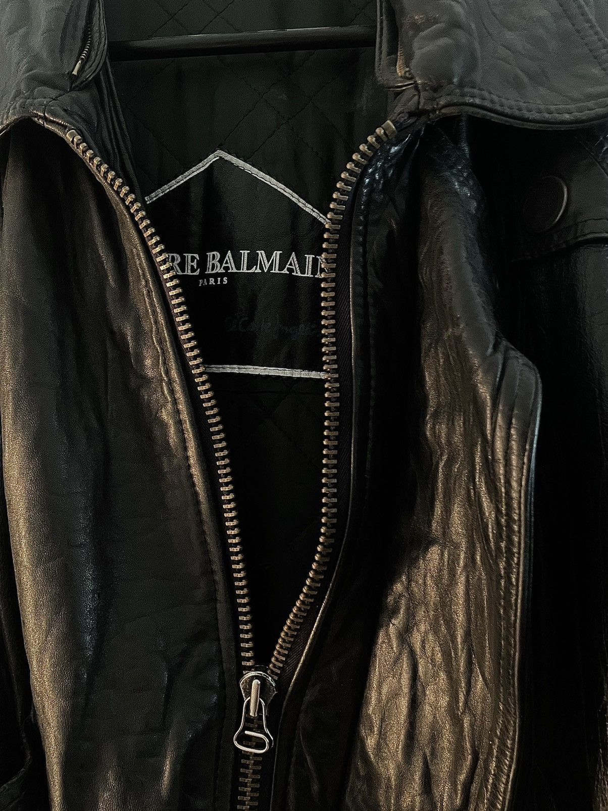 Balmain Pierre Balmain Leather Jacket Size US XL / EU 56 / 4 - 6 Thumbnail