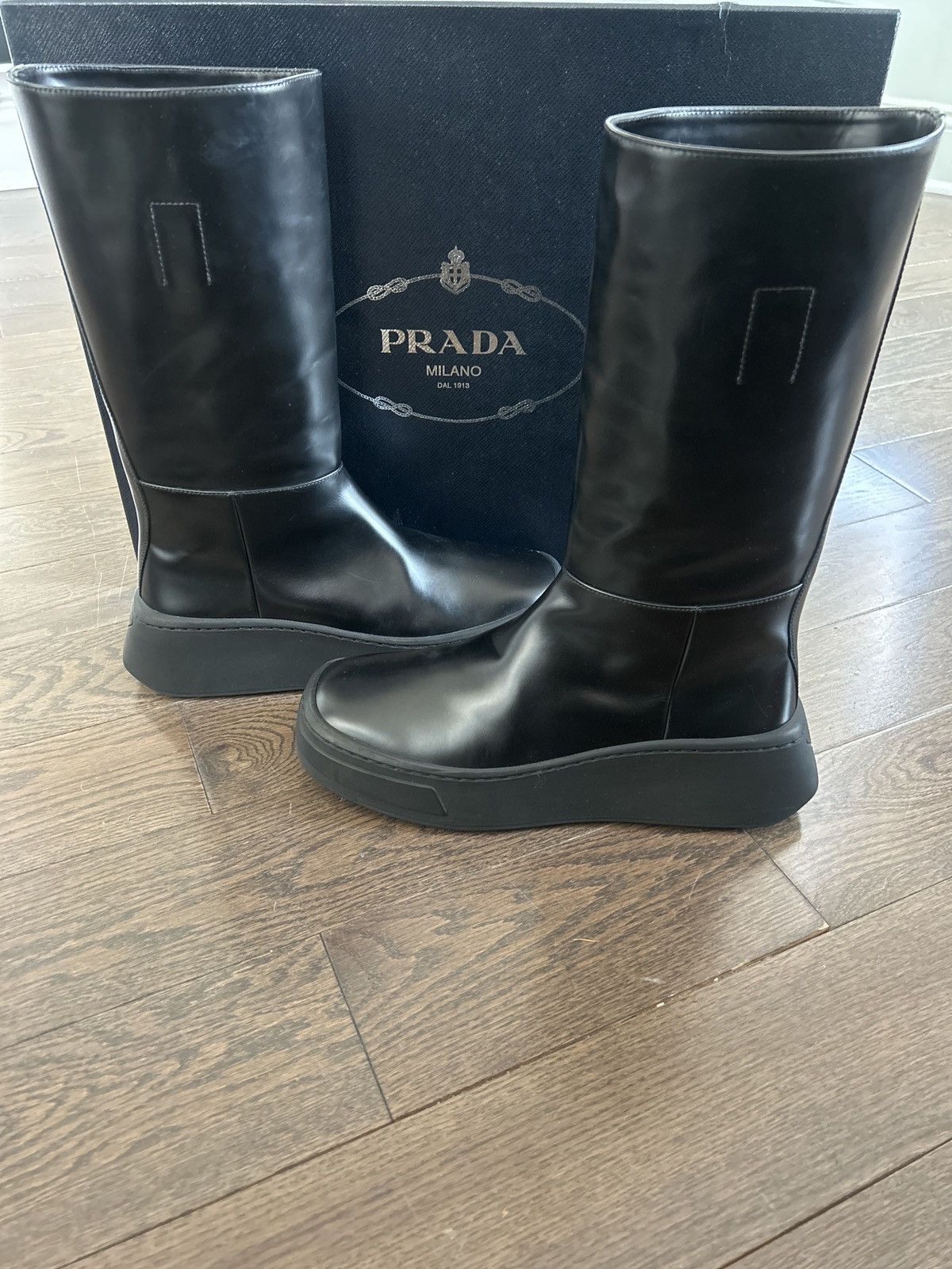Prada Prada boots 7.5 new collection storm trooper Size US 7.5 / EU 40-41 - 7 Thumbnail
