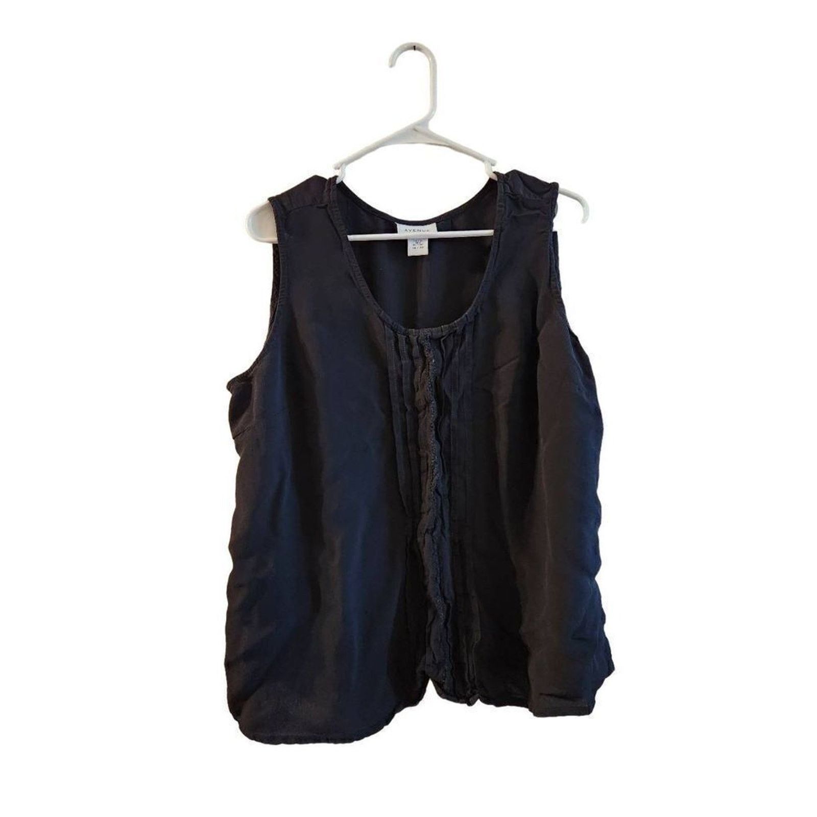 Avenue Avenue 18-20 blouse tank black top Size 3XL / US 20-22 - 1 Thumbnail