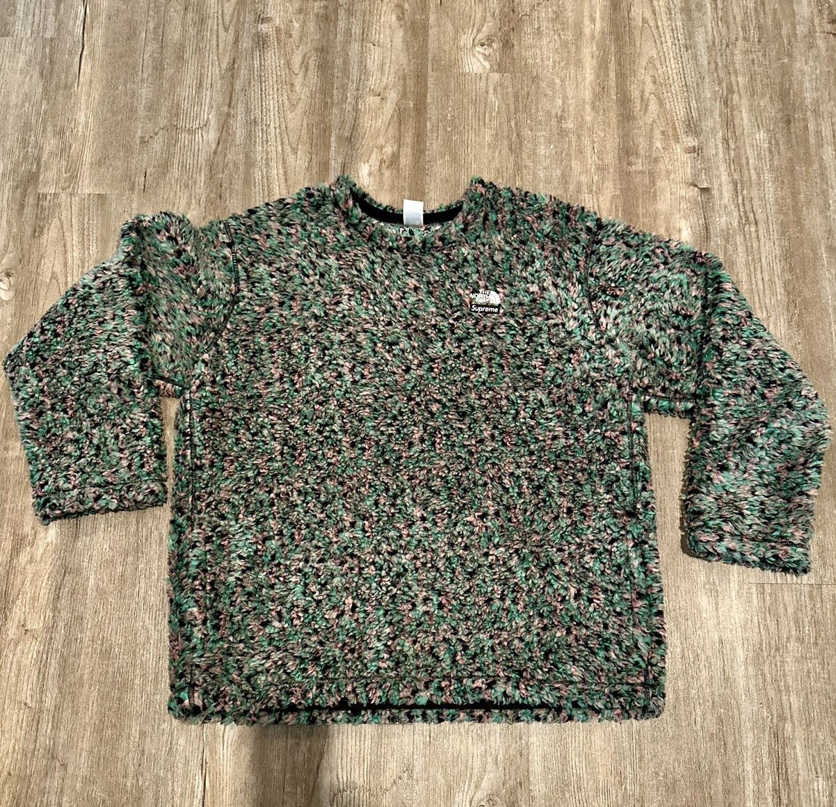 image of Supreme x The North Face High Pile Fleece in Green, Men's (Size XL)