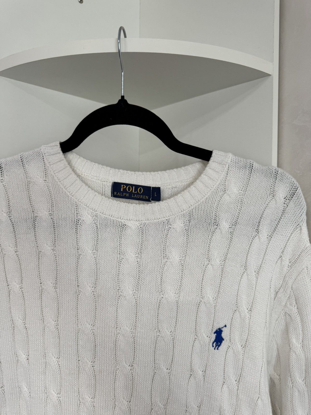 Ralph Lauren Vintage 90s Polo Ralph Lauren Sweater Cable Knit Jumper Size US S / EU 44-46 / 1 - 3 Thumbnail